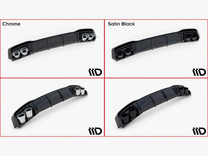 Maxton Design -  Rear Valance + Exhaust Ends Imitation Audi A6 Sedan / Avant C8 / C8 Facelift