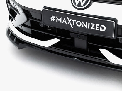 Maxton Design - Front Splitter V.1 Volkswagen Golf R Variant Mk8 Facelift