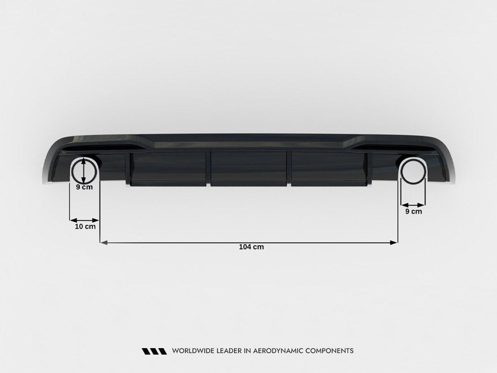 Maxton Design - Rear Valance Audi A5 Sportback 8T Facelift (Version with single exhausts on both sides)