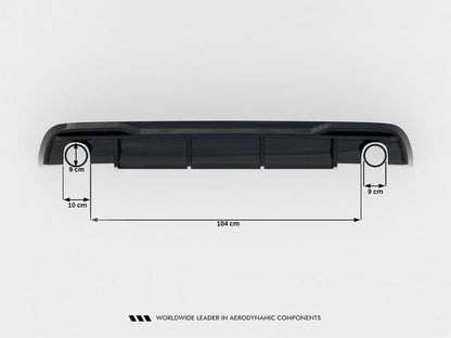 Maxton Design - Rear Valance Audi A5 Sportback 8T Facelift (Version with single exhausts on both sides)