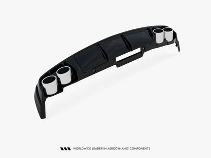 Maxton Design -  Rear Valance + Exhaust Ends Imitation Audi A6 Sedan / Avant C8 / C8 Facelift