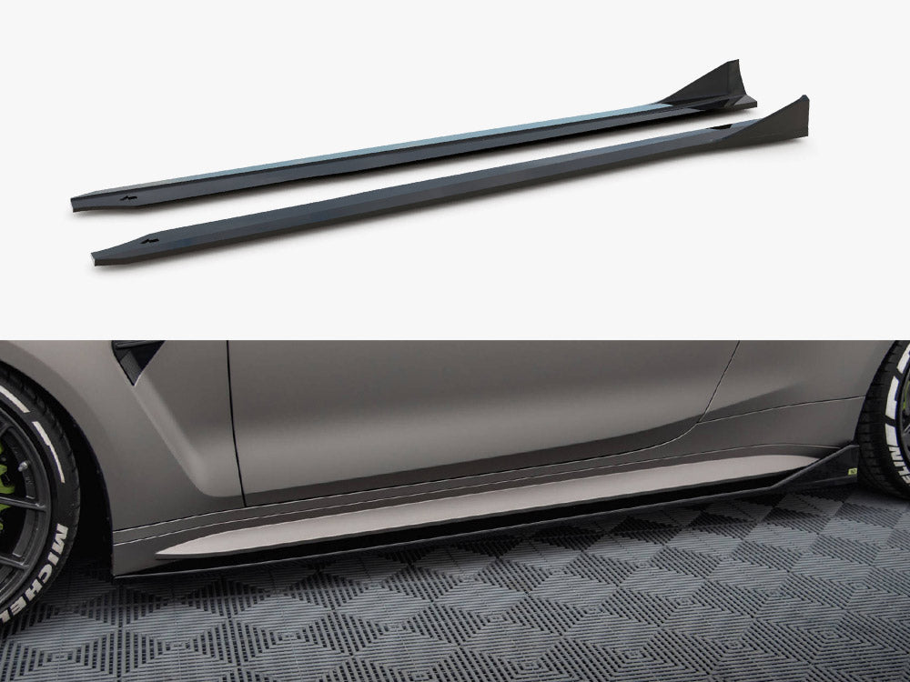 Maxton Design - Side Skirt Diffusers V.3 CSL Look BMW M4 G82 / G82 Facelift