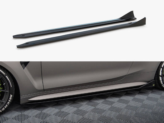 Maxton Design - Side Skirt Diffusers V.3 CSL Look BMW M4 G82 / G82 Facelift