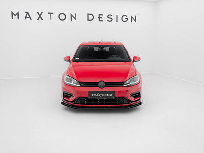 Maxton Design - STREET PRO FRONT SPLITTER + FLAPS VW GOLF 7 R / R-LINE FACELIFT
