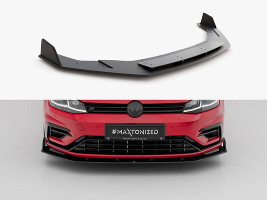 Maxton Design - STREET PRO FRONT SPLITTER V.2 VW GOLF 7 R / R-LINE FACELIFT