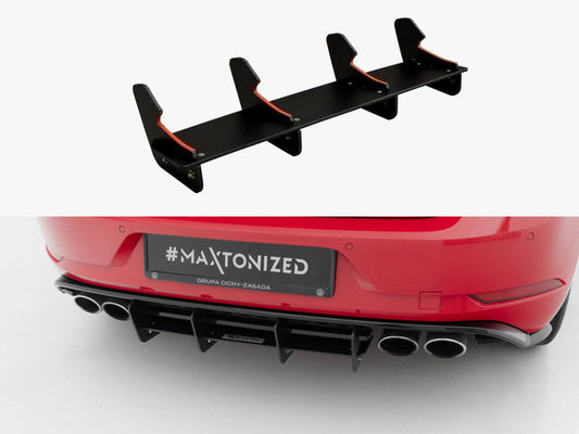 **CLEARANCE** Maxton Design - Rear Diffuser Volkswagen Golf R Mk7 Facelift (NO RETURN)