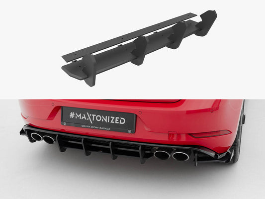 Maxton Design - STREET PRO REAR DIFFUSER VW GOLF 7 R FACELIFT