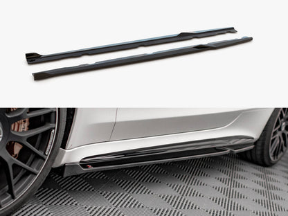 Maxton Design - SIDE SKIRTS DIFFUSERS V.2 MERCEDES-AMG C 63AMG COUPE C205 FACELIFT