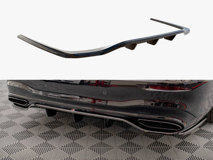 Maxton Design - CENTRAL REAR SPLITTER (VERTICAL BARS) MERCEDES S AMG-LINE W223