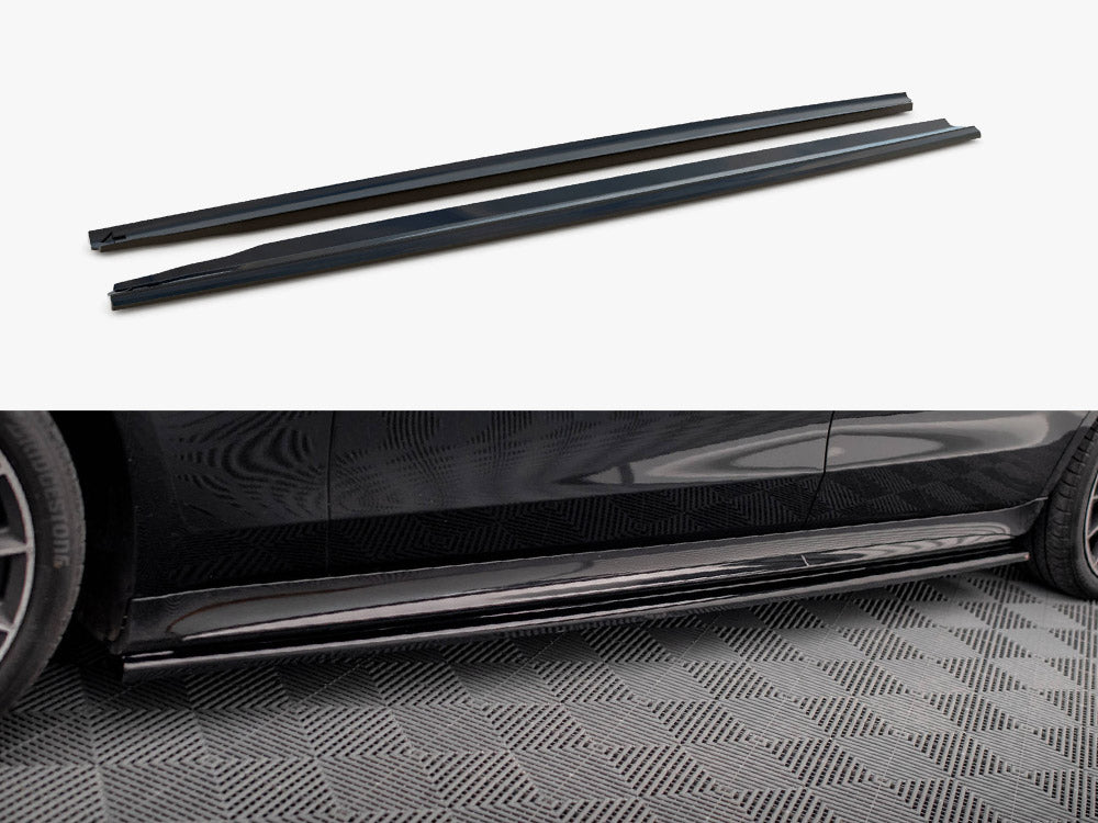 Maxton Design - SIDE SKIRTS DIFFUSERS MERCEDES S LONG AMG-LINE V223