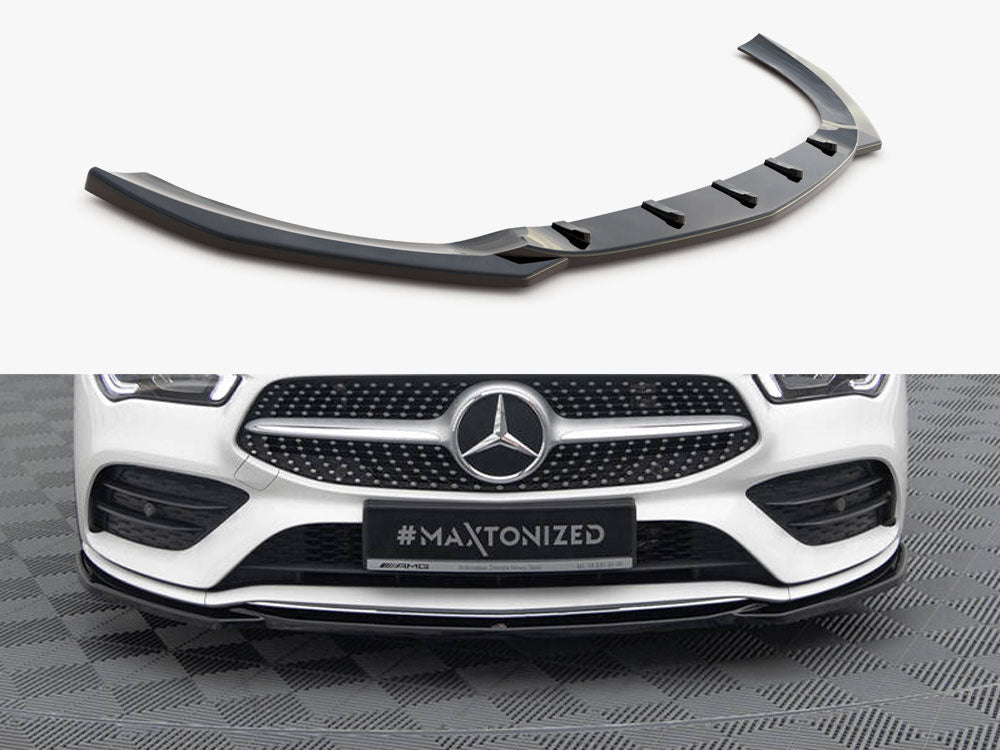 Maxton Design - FRONT SPLITTER V.1 MERCEDES-BENZ CLA AMG-LINE C118 (2019-)