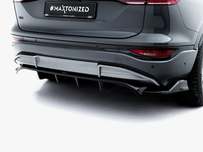 Maxton Design - Rear Splitter (Vertical Bars) Audi Q6 e-tron S-Line / SQ6 e-tron SUV / Sportback Mk1