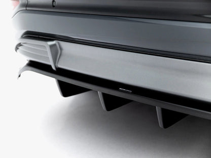 Maxton Design - Rear Splitter (Vertical Bars) Audi Q6 e-tron S-Line / SQ6 e-tron SUV / Sportback Mk1
