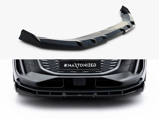Maxton Design - Front Splitter Audi Q6 e-tron Standard / S-Line / SQ6 e-tron SUV / Sportback Mk1