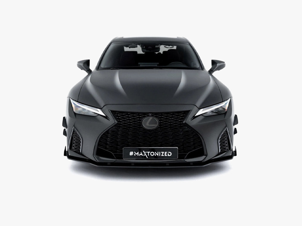 Maxton Design - Street PRO Front Splitter + Flaps Lexus IS 500 Mk3 Facelift 2 (XE30)