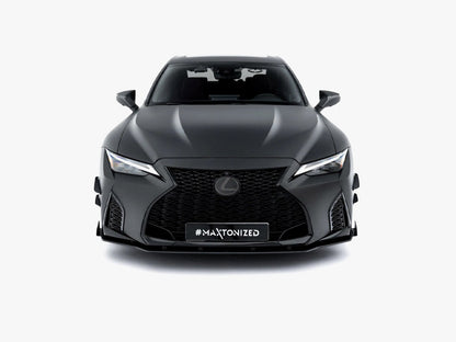 Maxton Design - Street PRO Front Splitter + Flaps Lexus IS 500 Mk3 Facelift 2 (XE30)