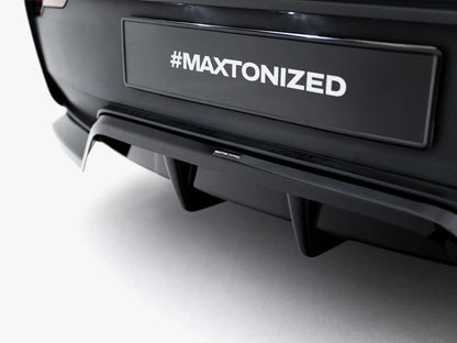 Maxton Design - Rear Splitter (Vertical Bars) Tesla Model Y Premium Mk1 Facelift
