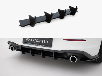 Maxton Design - Street PRO Rear Diffuser V.1 VW Golf 8 GTI