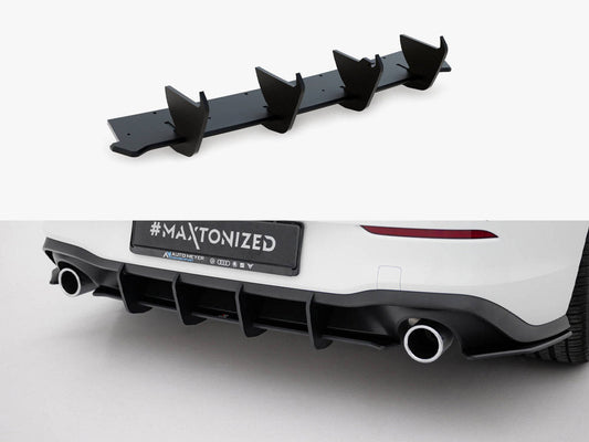 Maxton Design - Street PRO Rear Diffuser V.1 VW Golf 8 GTI