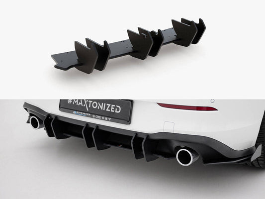 Maxton Design - Street PRO Rear Diffuser V.2 VW Golf 8 GTI