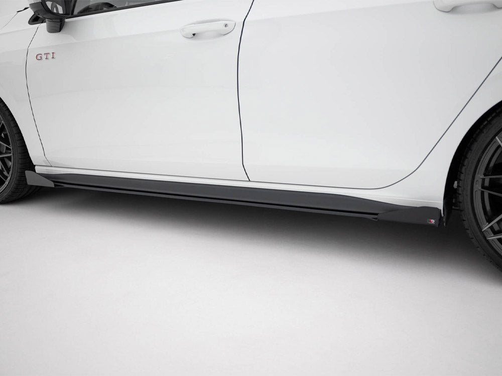 Maxton Design - STREET PRO SIDE SKIRTS DIFFUSERS + FLAPS VOLKSWAGEN GOLF GTI / GTE / GTI CLUBSPORT / R-LINE MK8