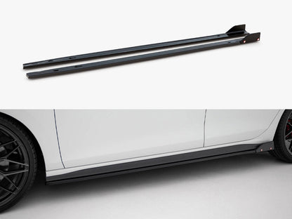 Maxton Design - SIDE SKIRTS DIFFUSERS V.2 + FLAPS VOLKSWAGEN GOLF GTI / GTE / GTI CLUBSPORT / R-LINE MK8