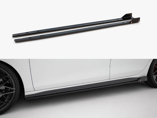 Maxton Design - SIDE SKIRTS DIFFUSERS V.2 + FLAPS VOLKSWAGEN GOLF GTI / GTE / GTI CLUBSPORT / R-LINE MK8
