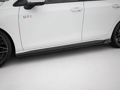 Maxton Design - SIDE SKIRTS DIFFUSERS V.2 + FLAPS VOLKSWAGEN GOLF GTI / GTE / GTI CLUBSPORT / R-LINE MK8