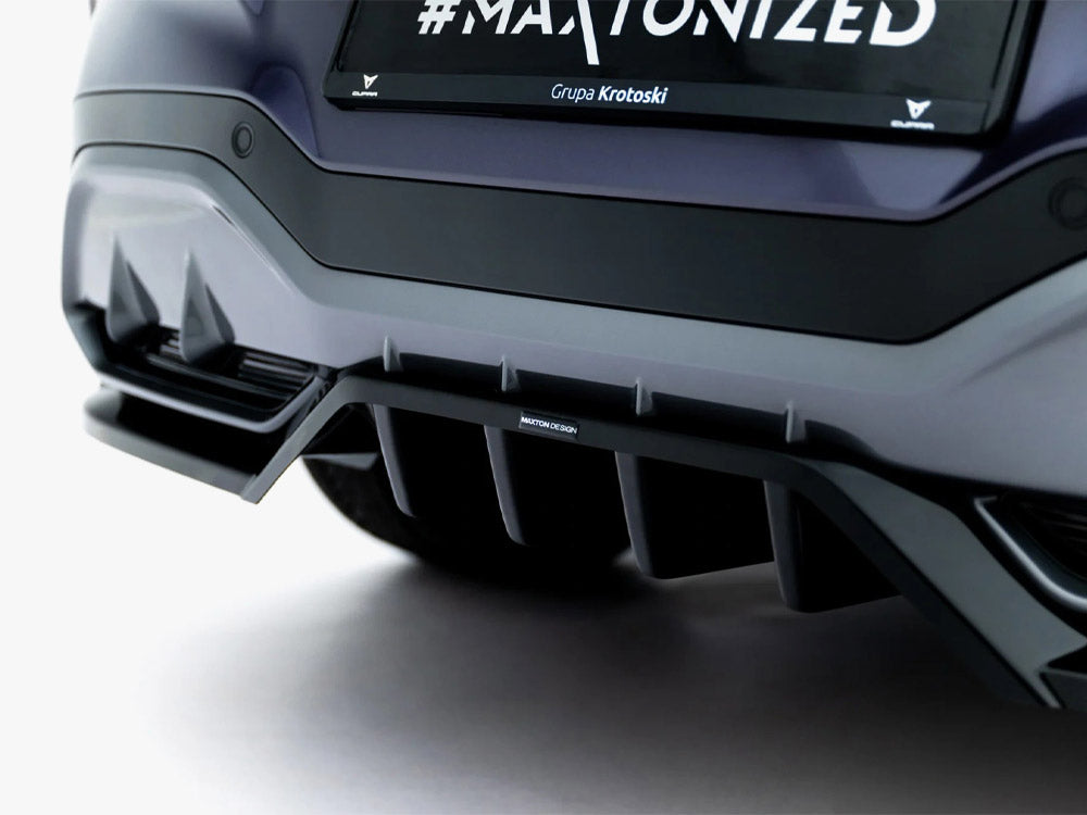 Maxton Design - Rear Splitter (Vertical Bars) V.3 Cupra Terramar Mk1 (Version with towbar)