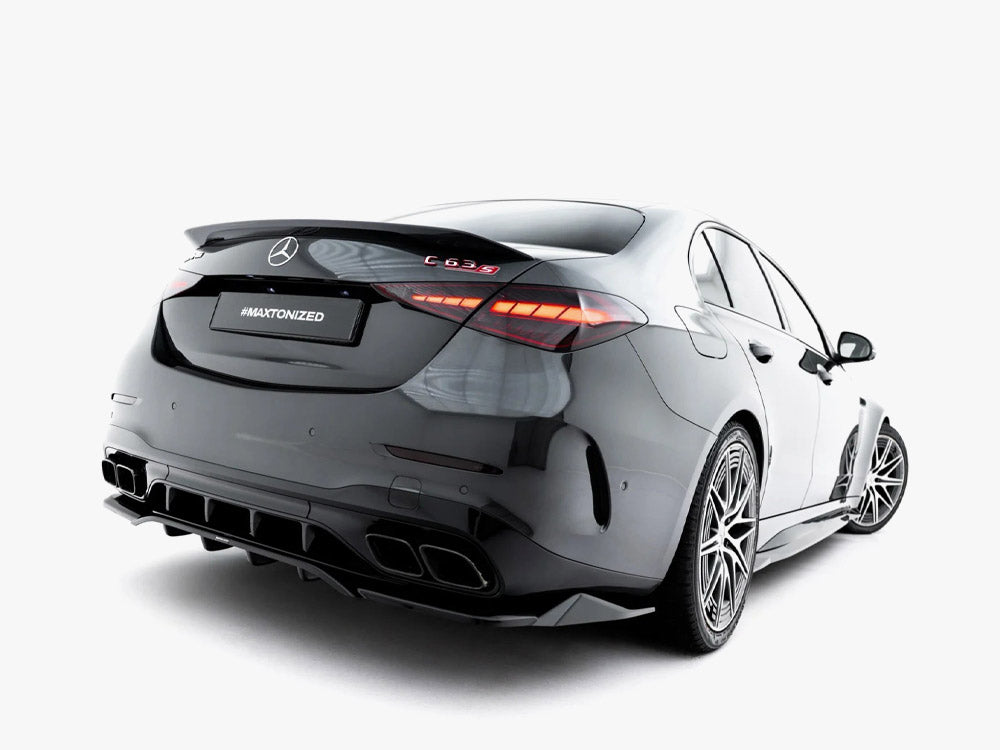 Maxton Design - Rear Splitter (Vertical Bars) Mercedes-AMG C63 Sedan / Estate W206 / S206