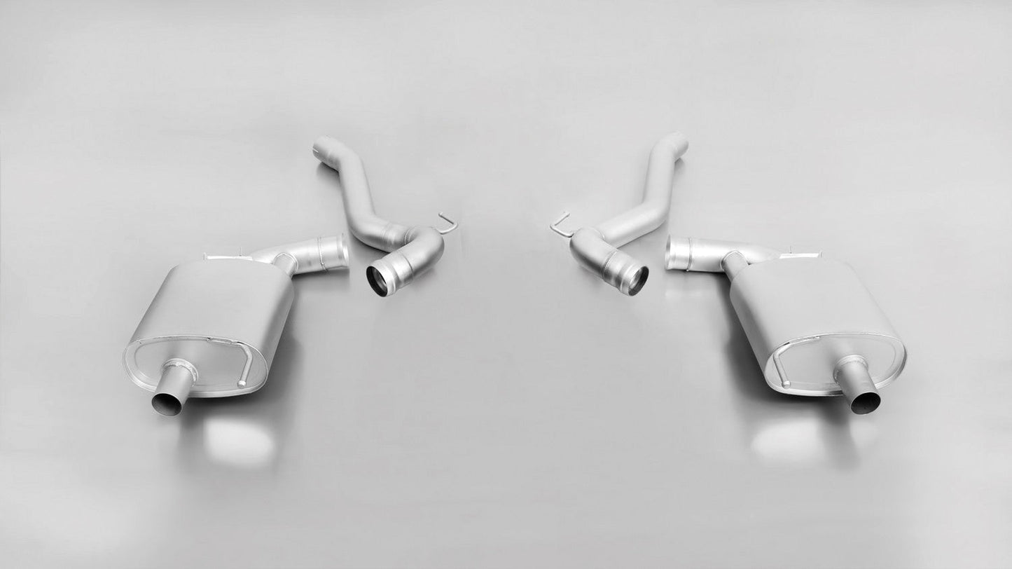 Remus Non-Resonated Cat-Back Exhaust System for Ford Mustang 2.3 EcoBoost (S550) 2015-2017 - Stainless Steel, EEC Approved, for Vehicles Without GPF - 98mm Carbon/Black Chrome Tip Options