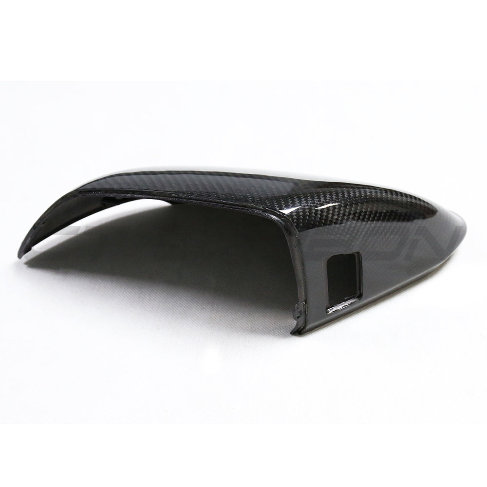 Audi Q8 SQ8 RSQ8 & Lamborghini Urus Carbon Fibre/Fiber Wing Mirror Caps - Side Mirror Covers Shells, CT Carbon Pre-Preg OE-Fit Replacement Housings - Lane Assist/Side Assist Blind Spot Compatible (Urus 2019+, Q8 2020+)