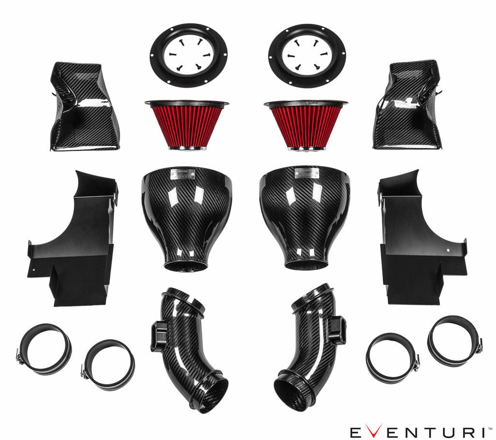 Eventuri BMW M6 Carbon Fibre Cold Air Intake System F06 F12 F13 (S63) 2012-2018 - Performance Induction Kit with Carbon Scoops - Gran Coupe, Convertible, Coupe - EVE-F1XM6-INT