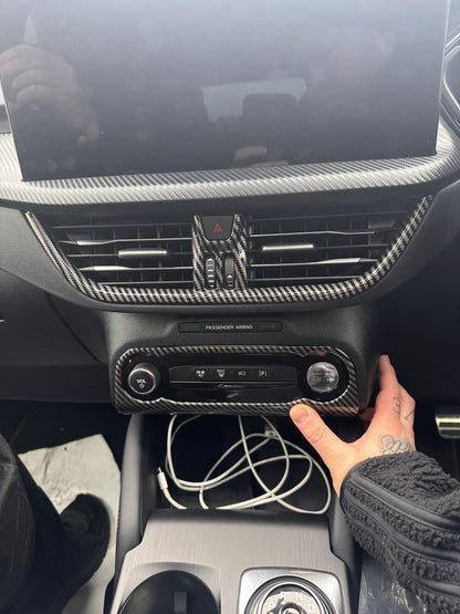 Carbon Fibre Look Air Vent Trim for MK3 / MK3.5 Kuga - Sync 4 Models Only | CEUK
