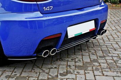 Maxton Design - CENTRAL REAR SPLITTER ALFA ROMEO 147 GTA (WITH VERTICAL BARS)