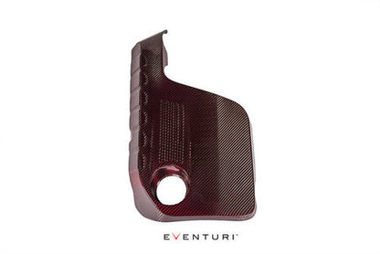 Eventuri Carbon Fibre (Carbon Fiber) Engine Top Cover / Motor Shroud for BMW M3 F80 & M4 F83 (F8X S55) - Prepreg Carbon, Direct-Replacement Underbonnet/Underhood Engine Bay Dress-Up, OEM+ Upgrade