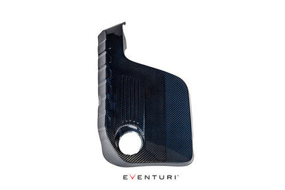 Eventuri Carbon Fibre (Carbon Fiber) Engine Top Cover / Motor Shroud for BMW M3 F80 & M4 F83 (F8X S55) - Prepreg Carbon, Direct-Replacement Underbonnet/Underhood Engine Bay Dress-Up, OEM+ Upgrade