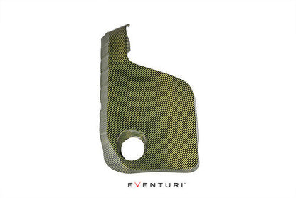 Eventuri Carbon Fibre (Carbon Fiber) Engine Top Cover / Motor Shroud for BMW M3 F80 & M4 F83 (F8X S55) - Prepreg Carbon, Direct-Replacement Underbonnet/Underhood Engine Bay Dress-Up, OEM+ Upgrade