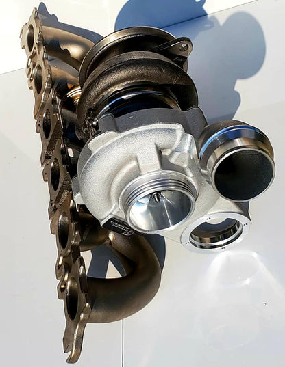BMW B58 Gen 1 Hybrid Turbo Upgrade - FLOW MAX+ V2.5+ for M140i M240i 340i 440i - Stage 3 Big Turbo, Bolt-On Direct Fit, Fast Spool, 850+ HP, Uprated Aftermarket Performance, Stock Location Plug-and-Play, VSR Balanced, No Core Exchange, UK