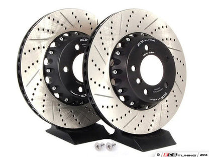ECS Tuning 2-Piece Lightweight Front Brake Rotors - Pair (338x26)