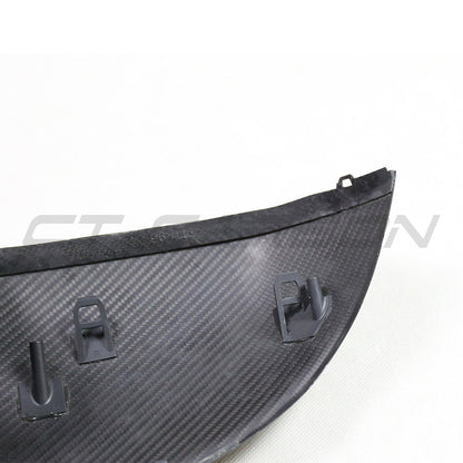 Audi Q8 SQ8 RSQ8 & Lamborghini Urus Carbon Fibre/Fiber Wing Mirror Caps - Side Mirror Covers Shells, CT Carbon Pre-Preg OE-Fit Replacement Housings - Lane Assist/Side Assist Blind Spot Compatible (Urus 2019+, Q8 2020+)