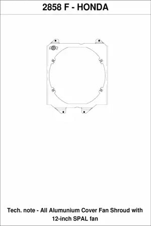 CSF 92-00 Civic All-Aluminum Fan Shroud w/ 12-inch SPAL Fan