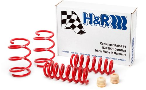 H&R 28802-2 Lowering Springs / Sport Drop Springs for BMW M3 F80 Saloon/Sedan (2014+) | Coil Spring Set Suspension Lowering Kit | 30mm Front / 20mm Rear Drop | TUV Approved | German Made