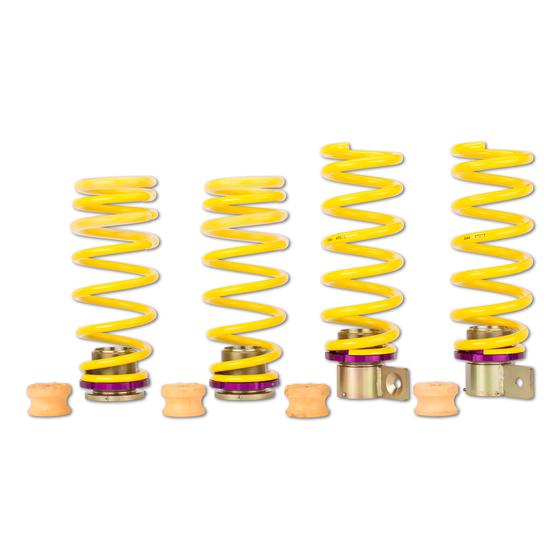 KW Suspension HAS Height Adjustable Lowering Springs Kit for BMW M6 F12 Convertible & F13 Coupe (M6 & M6 Competition, 2010-2018) – Ride Height Adjustable Drop Springs | EDC/Adaptive Damper OEM Shock Compatible | Coilover Alternative | Part No. 2532000W