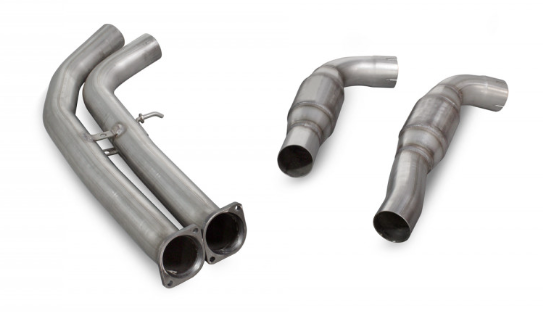 Scorpion Exhaust High-Flow Sports Cat & De-Cat Secondary Mid-Pipe/Centre Section for BMW M3 F80 & M4 F82 F83 (20142018) Non-GPF/OPF | 70mm | Fits OEM or Scorpion Cat-Back | S55 F8x