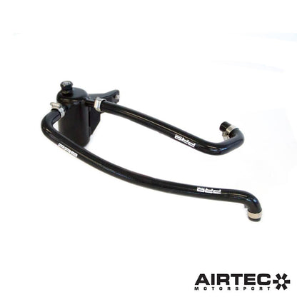 AIRTEC Motorsport Ford Fiesta ST Mk8 1.5T EcoBoost Oil Catch Can/Catch Tank & Engine Breather Kit - Baffled PCV Blow-By Vapour/Oil Separator, Pro-Series Black with Dipstick, Pro Hoses - Direct Fit