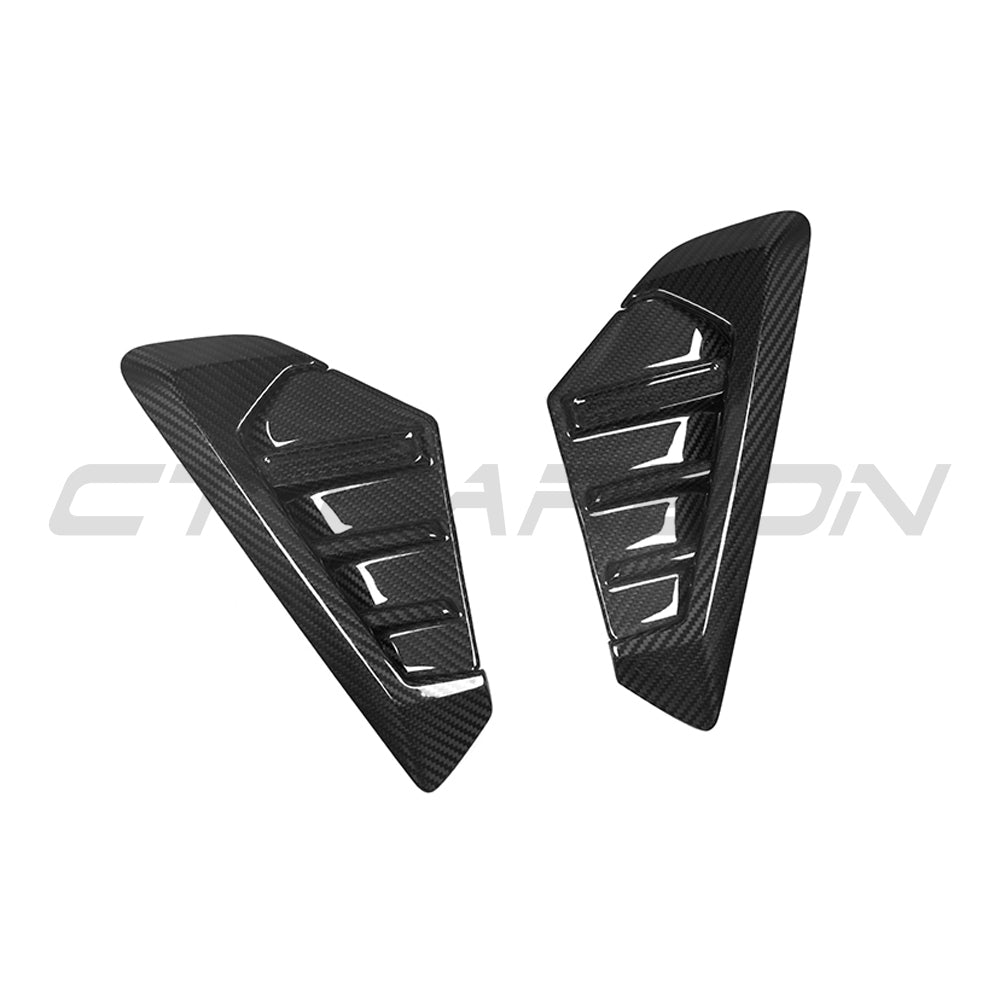 BMW X5 G05 LCI 2023-2025 Carbon Fibre Side Vent Surrounds - Wing/Fender Gill Grille Air Breather Garnish Trim Covers | Gloss 2x2 Twill Dry Carbon | M Performance Style | CT Carbon