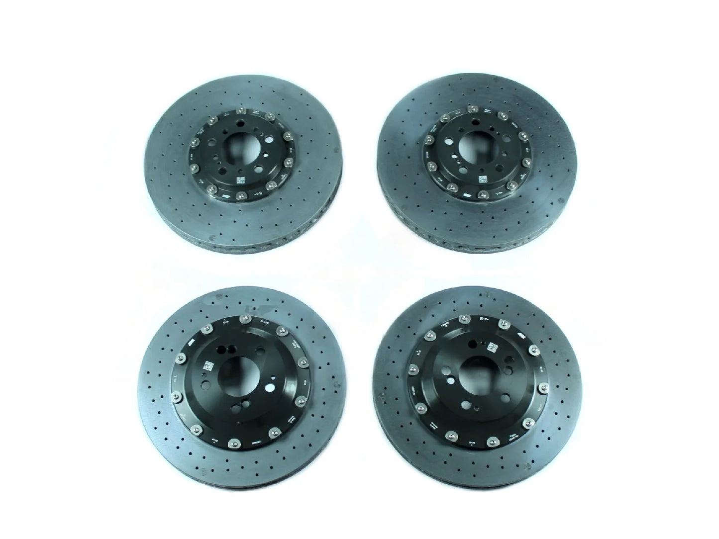 BMW M3/M4/M2 Carbon Ceramic Brakes Big Brake Kit CCB Conversion - Genuine M Performance SA 2NK Retrofit - F80 F82 F83 F87 M2 Competition - Front & Rear Rotors/Discs Calipers Pads - OEM Gold - PN 34112358378