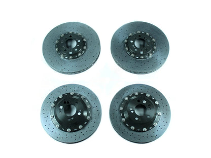 BMW M3/M4/M2 Carbon Ceramic Brakes Big Brake Kit CCB Conversion - Genuine M Performance SA 2NK Retrofit - F80 F82 F83 F87 M2 Competition - Front & Rear Rotors/Discs Calipers Pads - OEM Gold - PN 34112358378