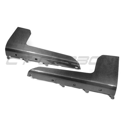 BMW M2 G87 2023+ Carbon Fibre/Fiber Side Skirts - M Performance Style Rocker Panel Extensions, Side Blades, Side Splitters, Sill Trims - Gloss Pre-Preg by CT Carbon